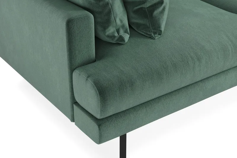 Menard 3-seters Dyp Fløyelssofa - Mørk grønn - Møbler - Sofaer - Sofa 3 seter