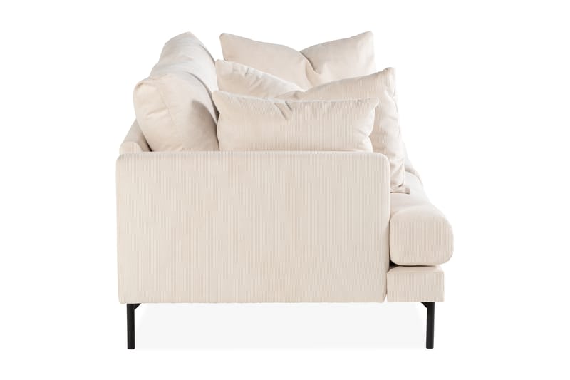 Menard 3-seters Dyp Manchestersofa 205 cm bred - Beige - Møbler - Sofaer - Sofa 3 seter