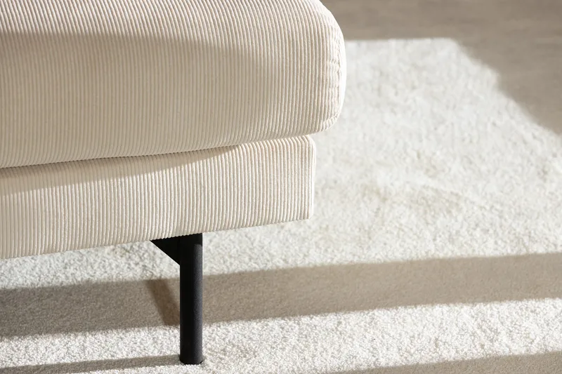 Menard 3-seters Dyp Manchestersofa - Beige - Møbler - Sofaer - Sofa 3 seter