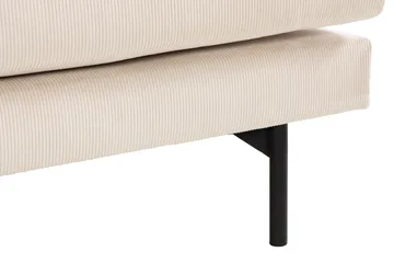 Menard 3-seters Dyp Manchestersofa - Beige - Møbler - Sofaer - Sofa 3 seter
