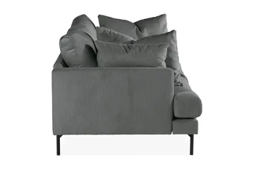 Menard 3-seters Dyp Manchestersofa - Grå - Møbler - Sofaer - Sofa 3 seter