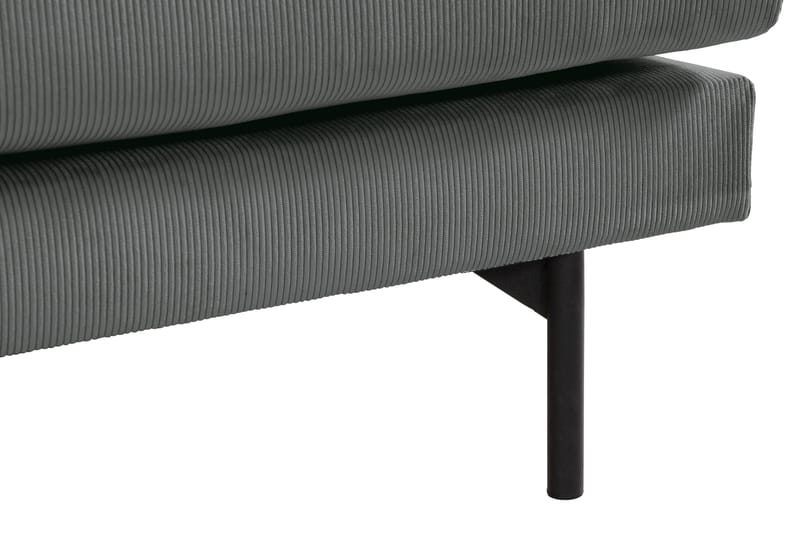 Menard 3-seters Dyp Manchestersofa - Grå - Møbler - Sofaer - Sofa 3 seter