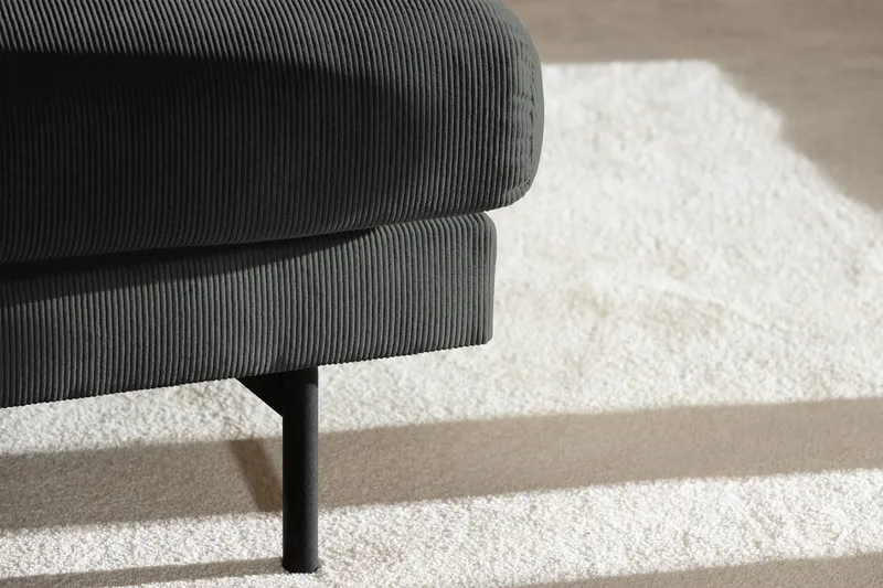 Menard 3-seters Dyp Manchestersofa - Grå - Møbler - Sofaer - Sofa 3 seter