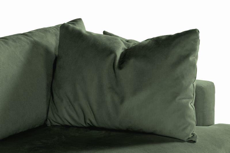 Menard 3-seters Dyp Manchestersofa - Grønn - Møbler - Sofaer - Sofa 3 seter