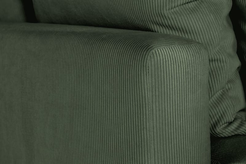 Menard 3-seters Dyp Manchestersofa - Grønn - Møbler - Sofaer - Sofa 3 seter