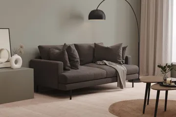 Menard 3-seters Dyp Manchestersofa - Mørk grå - Møbler - Sofaer - Sofa 3 seter