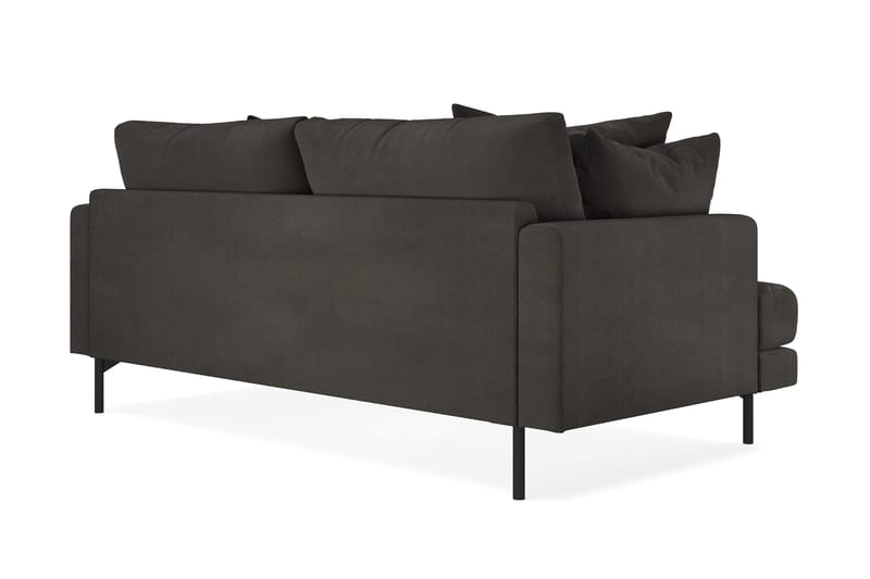 Menard 3-seters Dyp Manchestersofa - Mørk grå - Møbler - Sofaer - Sofa 3 seter