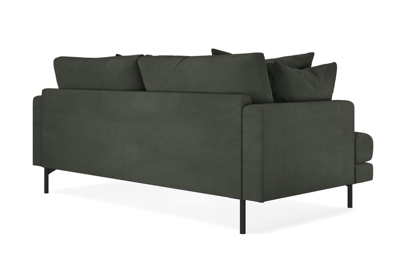 Menard 3-seters Dyp Manchestersofa - Mørk grønn - Møbler - Sofaer - Sofa 3 seter
