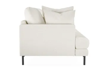 Menard 3-seters Dyp Sofa i Bouclé - Hvit - Møbler - Sofaer - Sofa 3 seter