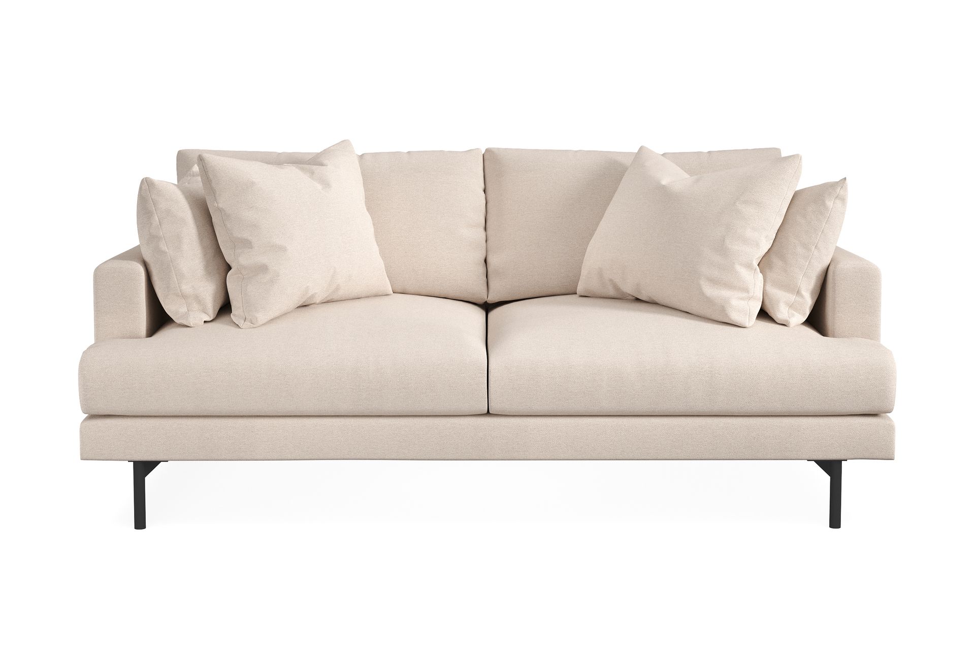Menard 3-seters Dyp Stoffsofa 205 cm bred - Beige - Møbler - Sofaer - Sofa 3 seter