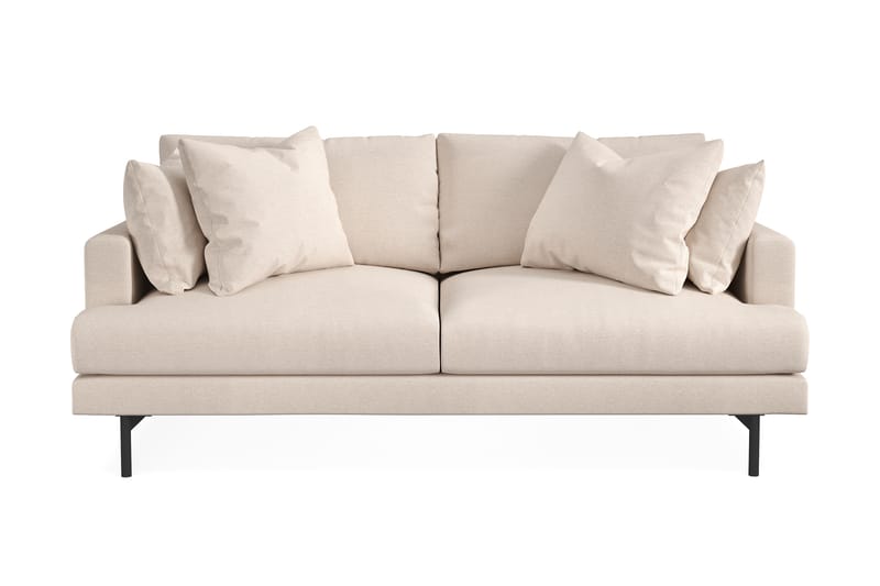 Menard 3-seters Dyp Stoffsofa 205 cm bred - Beige - Møbler - Sofaer - Sofa 3 seter