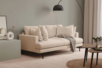 Menard 3-seters Dyp Stoffsofa 205 cm bred - Beige - Møbler - Sofaer - Sofa 3 seter
