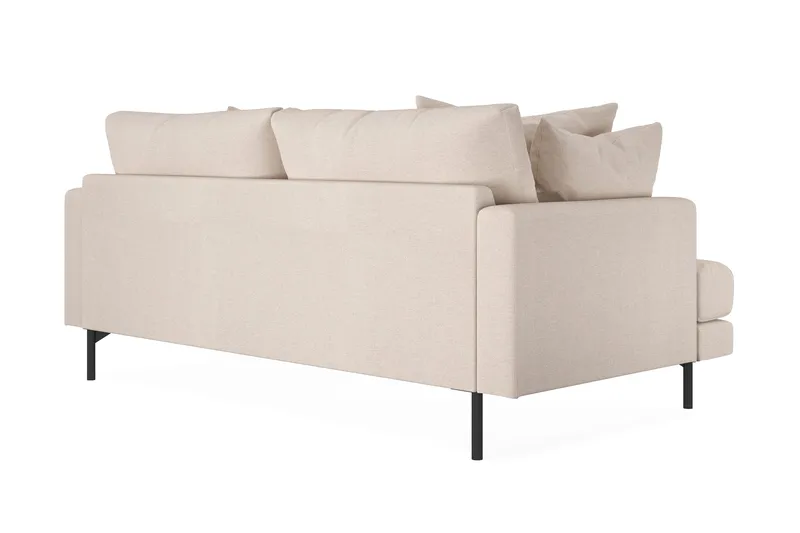 Menard 3-seters Dyp Stoffsofa 205 cm bred - Beige - Møbler - Sofaer - Sofa 3 seter