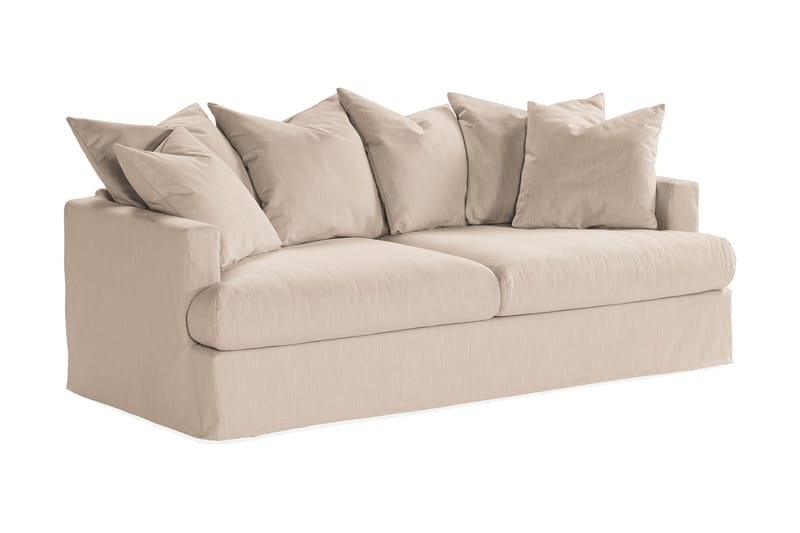 Menard 3-seters Dyp Stoffsofa - Beige - Møbler - Sofaer - Sofa 3 seter
