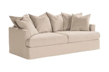 Menard 3-seters Dyp Stoffsofa - Beige - Møbler - Sofaer - Sofa 3 seter