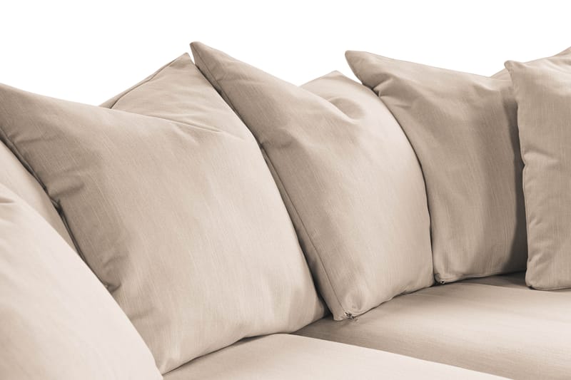 Menard 3-seters Dyp Stoffsofa - Beige - Møbler - Sofaer - Sofa 3 seter