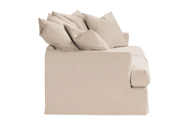 Menard 3-seters Dyp Stoffsofa - Beige - Møbler - Sofaer - Sofa 3 seter