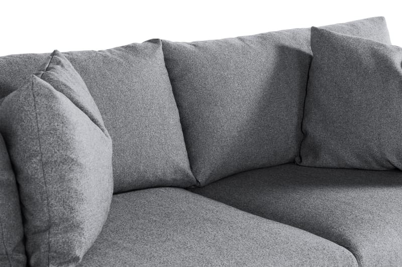 Menard 3-seters Dyp Stoffsofa - Grå - Møbler - Sofaer - Sofa 3 seter