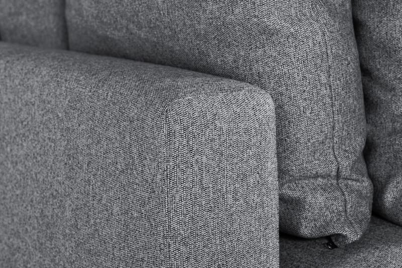 Menard 3-seters Dyp Stoffsofa - Grå - Møbler - Sofaer - Sofa 3 seter