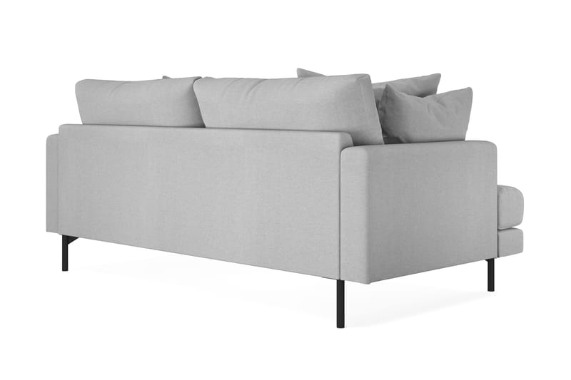 Menard 3-seters Dyp Stoffsofa - Lys grå - Møbler - Sofaer - Sofa 3 seter