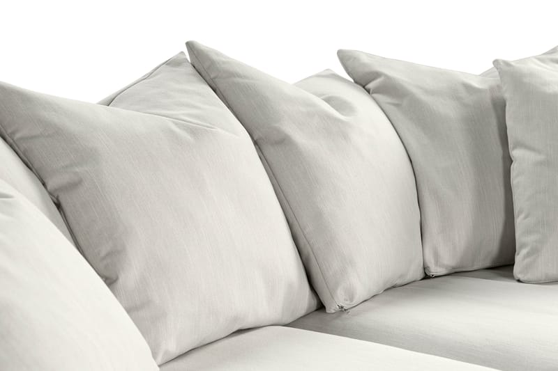 Menard 3-seters Dyp Stoffsofa - Lys grå - Møbler - Sofaer - Sofa 3 seter