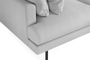 Menard 3-seters Dyp Stoffsofa - Lys grå - Møbler - Sofaer - Sofa 3 seter