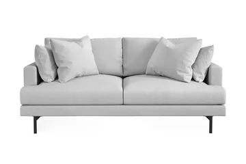 Menard 3-seters Dyp Stoffsofa - Lys grå - Møbler - Sofaer - Sofa 3 seter
