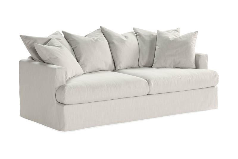 Menard 3-seters Dyp Stoffsofa - Lys grå - Møbler - Sofaer - Sofa 3 seter