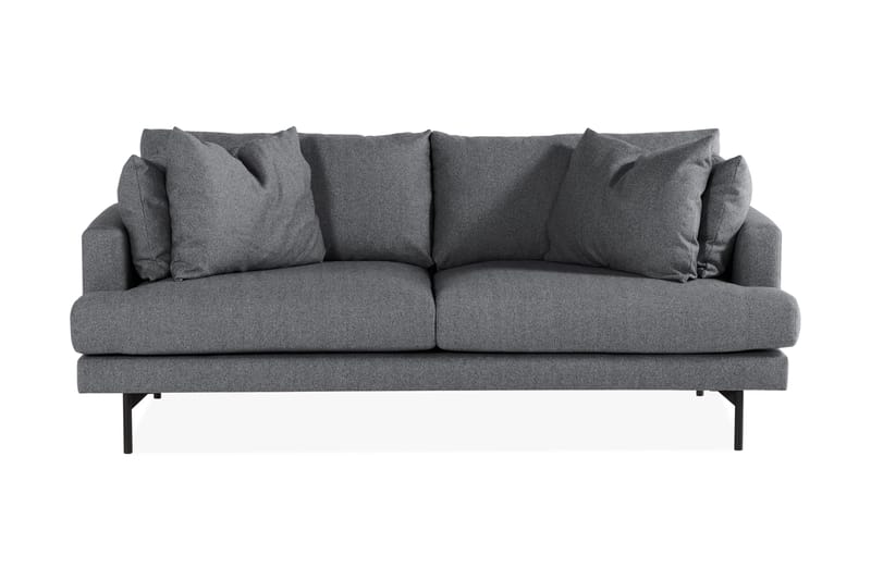 Menard 3-seters Dyp Stoffsofa - Mørk grå - Møbler - Sofaer - Sofa 3 seter