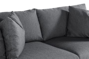 Menard 3-seters Dyp Stoffsofa - Mørk grå - Møbler - Sofaer - Sofa 3 seter