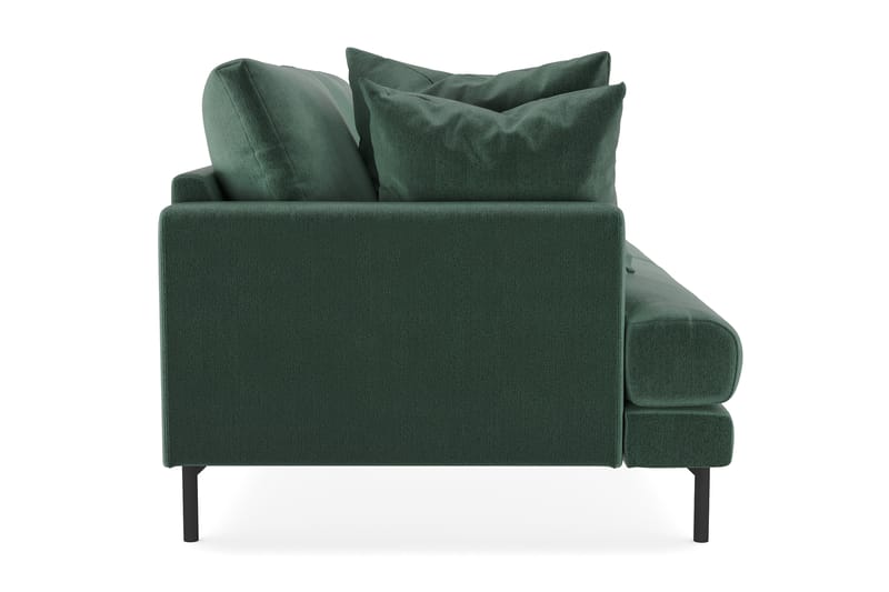 Menard 3-seters Fløyelssofa - Mørk grønn - Møbler - Sofaer - Sofa 3 seter
