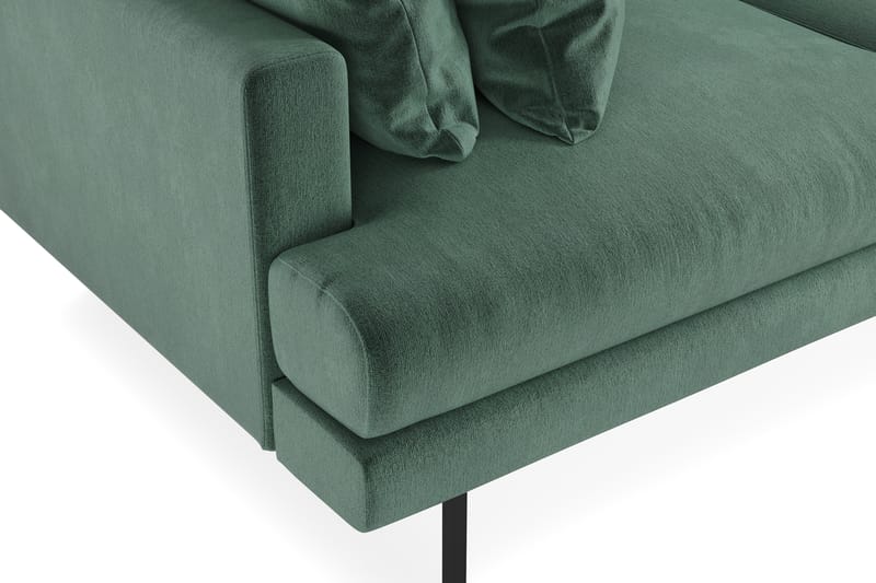 Menard 3-seters Fløyelssofa - Mørk grønn - Møbler - Sofaer - Sofa 3 seter