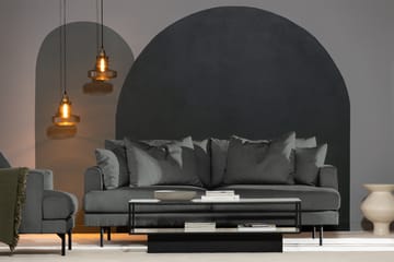 Menard 3-seters Manchestersofa - Grå - Møbler - Sofaer - Sofa 3 seter