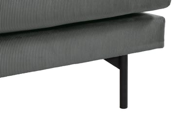 Menard 3-seters Manchestersofa - Grå - Møbler - Sofaer - Sofa 3 seter