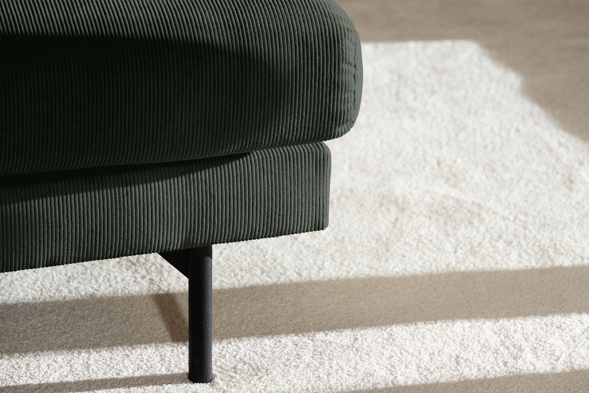 Menard 3-seters Manchestersofa - Grønn - Møbler - Sofaer - Sofa 3 seter