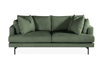 Menard 3-seters Manchestersofa - Grønn - Møbler - Sofaer - Sofa 3 seter