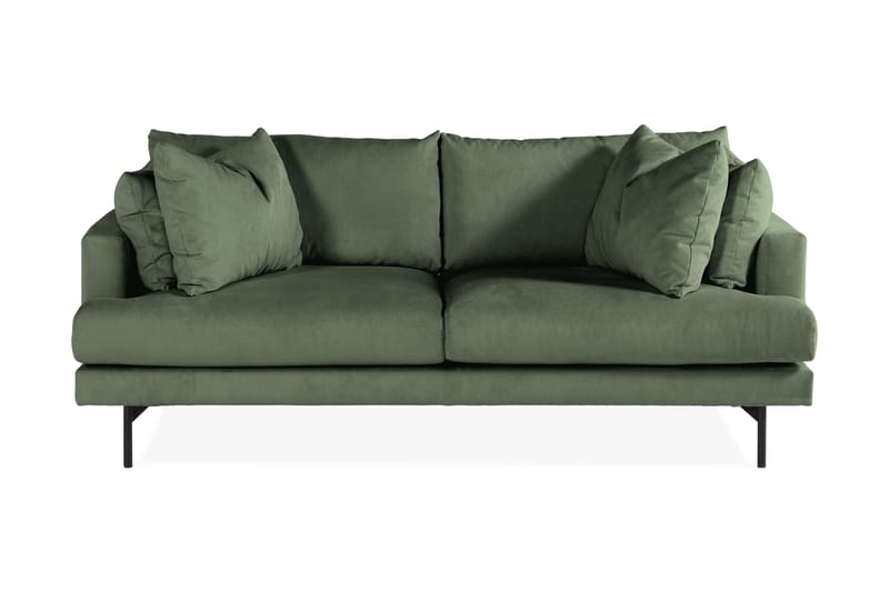 Menard 3-seters Manchestersofa - Grønn - Møbler - Sofaer - Sofa 3 seter