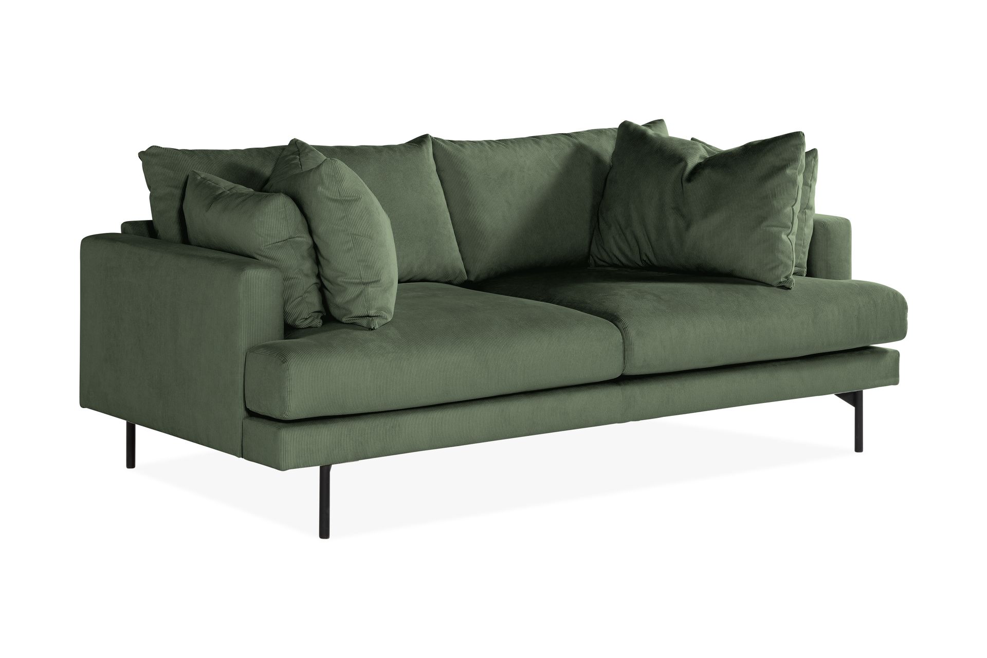 Menard 3-seters Manchestersofa - Grønn - Møbler - Sofaer - Sofa 3 seter