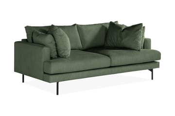 Menard 3-seters Manchestersofa - Grønn - Møbler - Sofaer - Sofa 3 seter