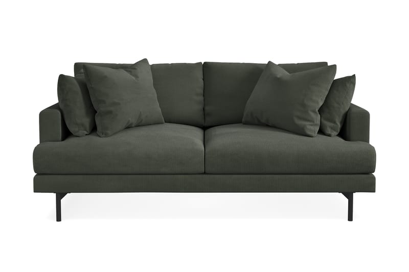 Menard 3-seters Manchestersofa - Mørk grønn - Møbler - Sofaer - Sofa 3 seter