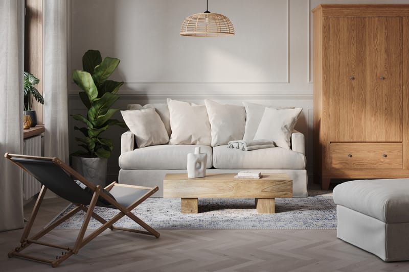 Menard 3-seters Stoffsofa - Beige - Møbler - Sofaer - Sofa 3 seter