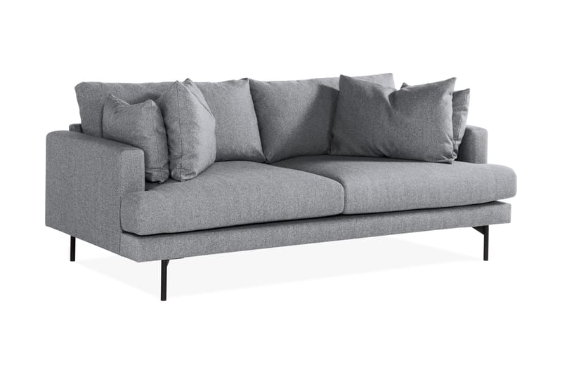 Menard 3-seters Stoffsofa - Grå - Møbler - Sofaer - Sofa 3 seter