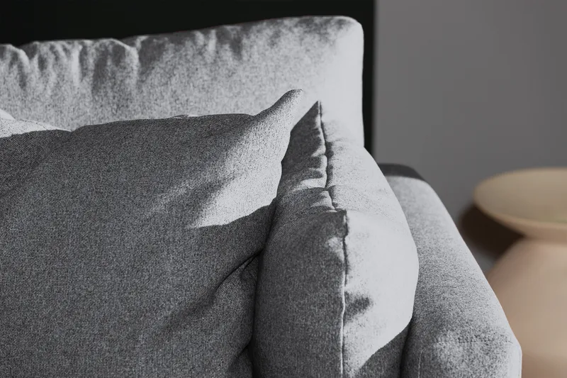 Menard 3-seters Stoffsofa - Grå - Møbler - Sofaer - Sofa 3 seter