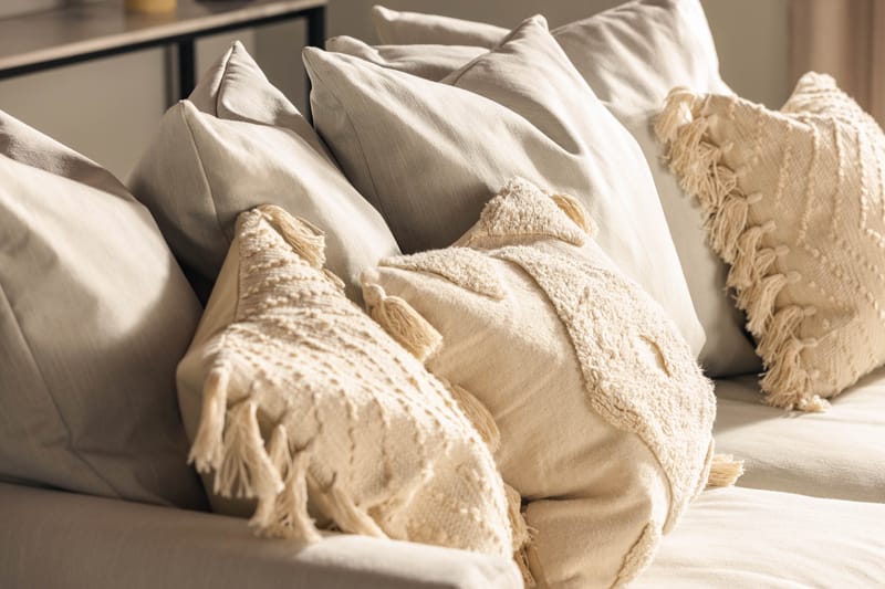 Menard 3-seters Stoffsofa - Lys grå - Møbler - Sofaer - Sofa 3 seter