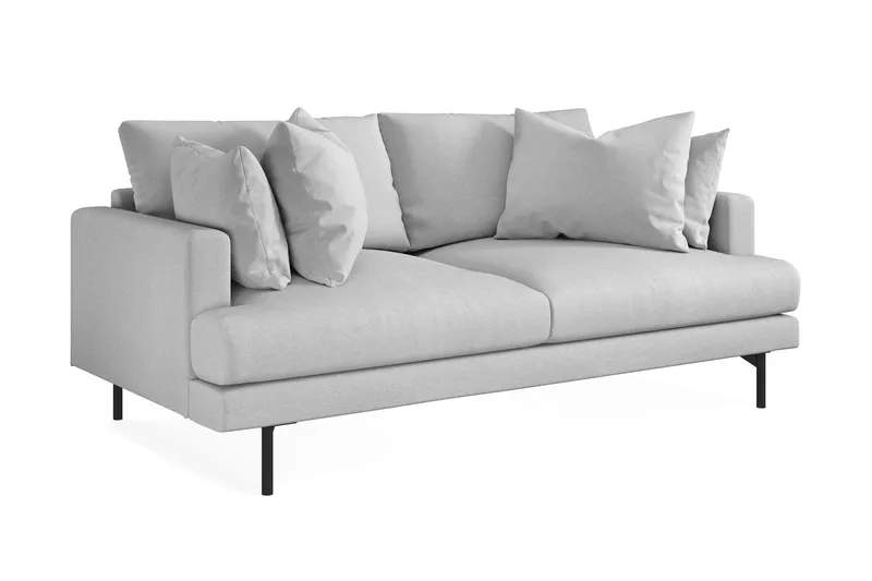 Menard 3-seters Stoffsofa - Lys grå - Møbler - Sofaer - Sofa 3 seter