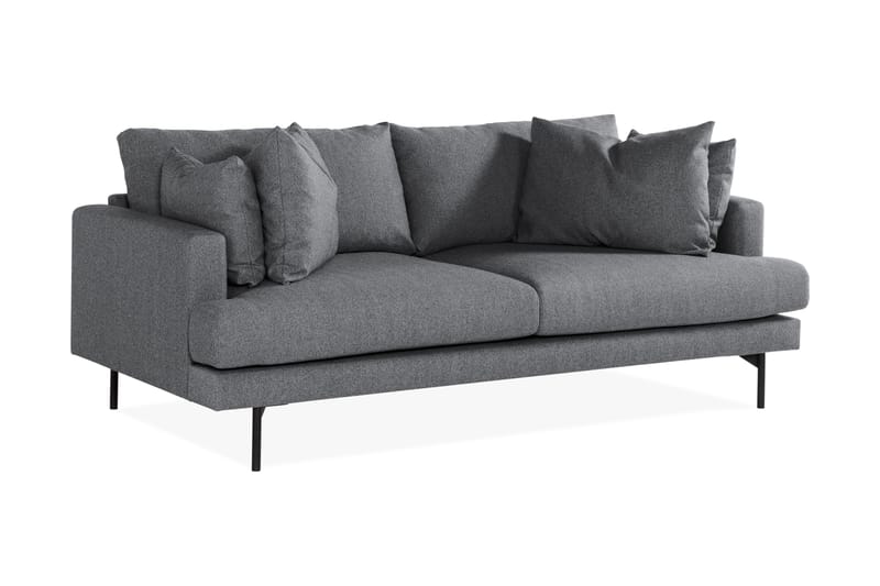 Menard 3-seters Stoffsofa - Mørk grå - Møbler - Sofaer - Sofa 3 seter