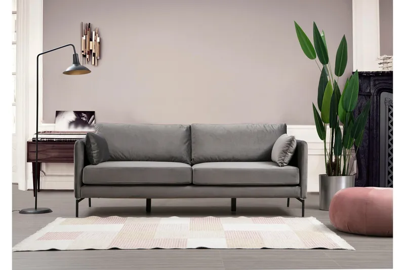 Mezonzo 3-seter Sofa - Grå - Møbler - Sofaer - Sofa 3 seter