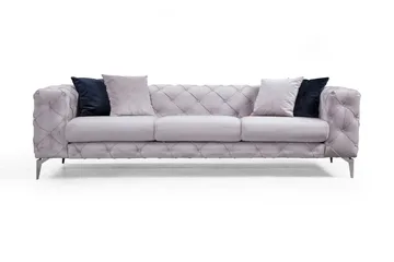 Mezonzo 3-seter Sofa - Lysegrå - Møbler - Sofaer - Sofa 3 seter