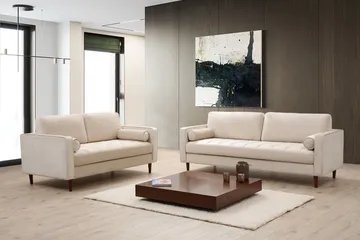 Mirrilnesh Sofa 3-seters - Beige - Møbler - Sofaer - Sofa 3 seter