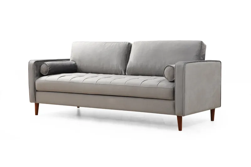 Mirrilnesh Sofa 3-seters - Lysegrå - Møbler - Sofaer - Sofa 3 seter